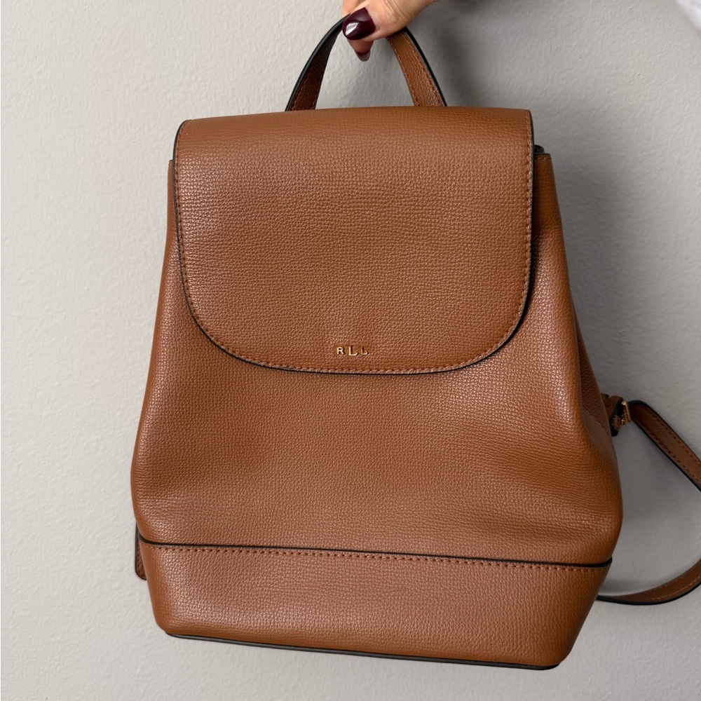 Brown Leather Backpack